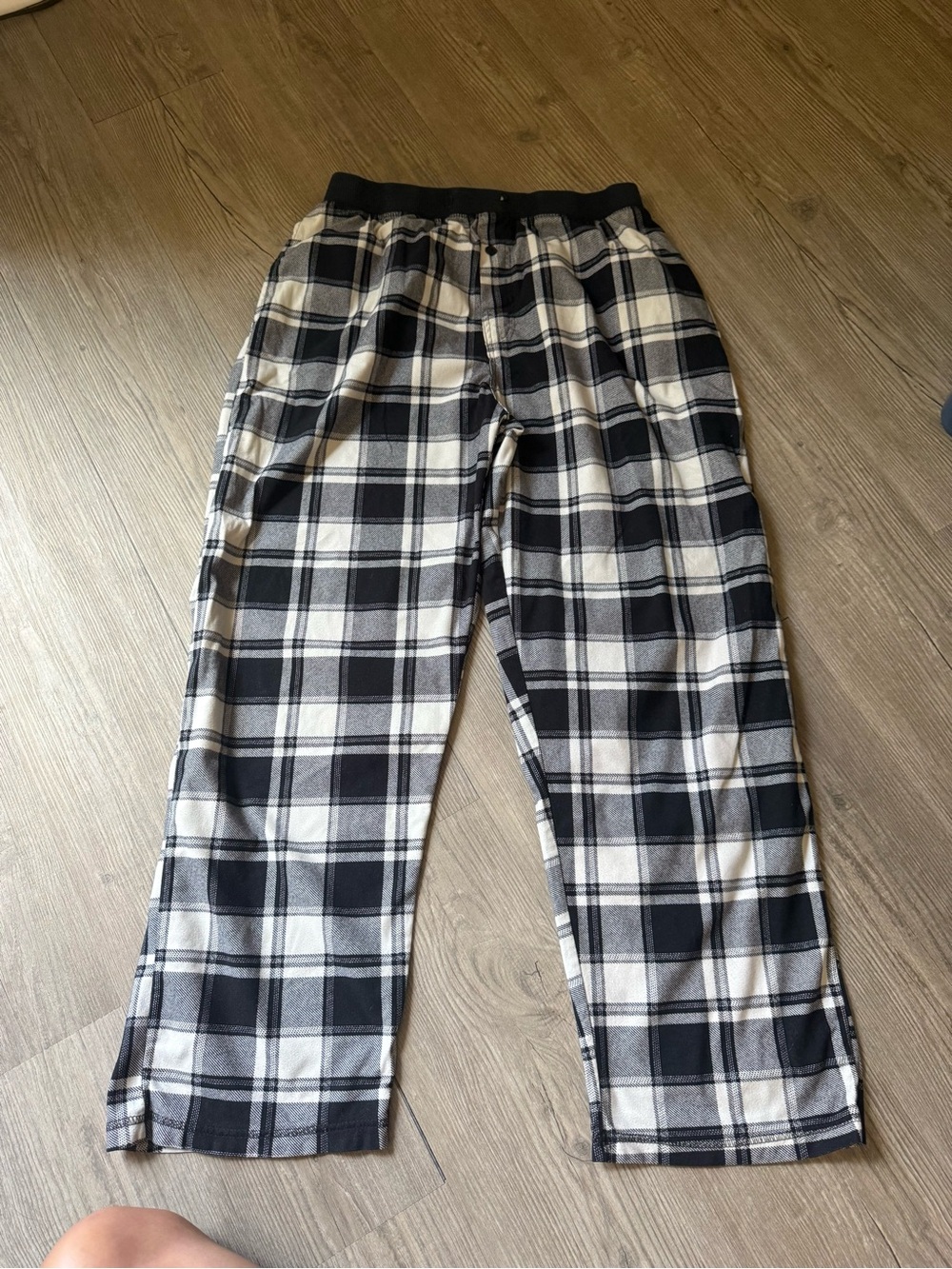 Revolution Black & White Plaid Pajama Pants